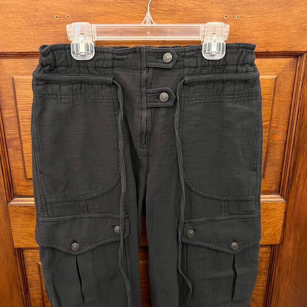 Free People We The Free Park Ave Cargo Pant Black size XS NWT's $148 - Picture 8 of 11